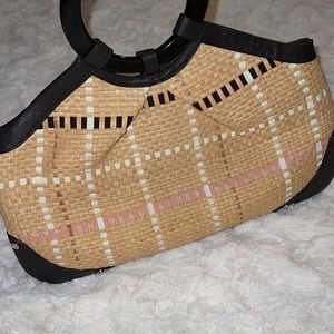 Elaine Turner Like New Woven Handbag